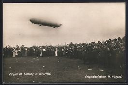 Bitterfeld, Zeppelin III Landung in Bitt