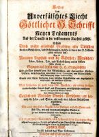 Bibel 1766 - Neues Testament