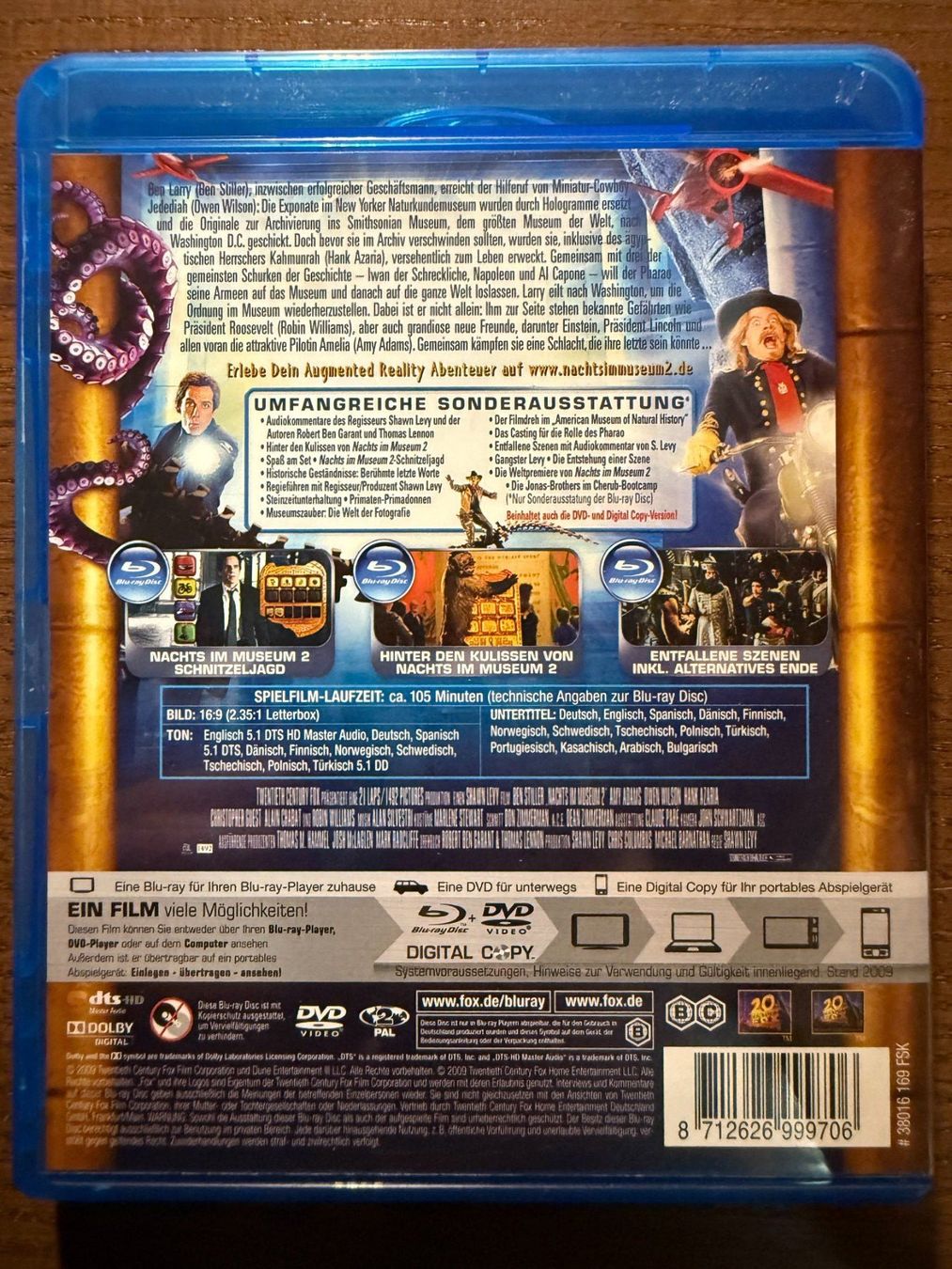 Tutti i DVDs: Nachts im Museum 2 – Usato da Zürich venduto da Blu-ray_ZH 1