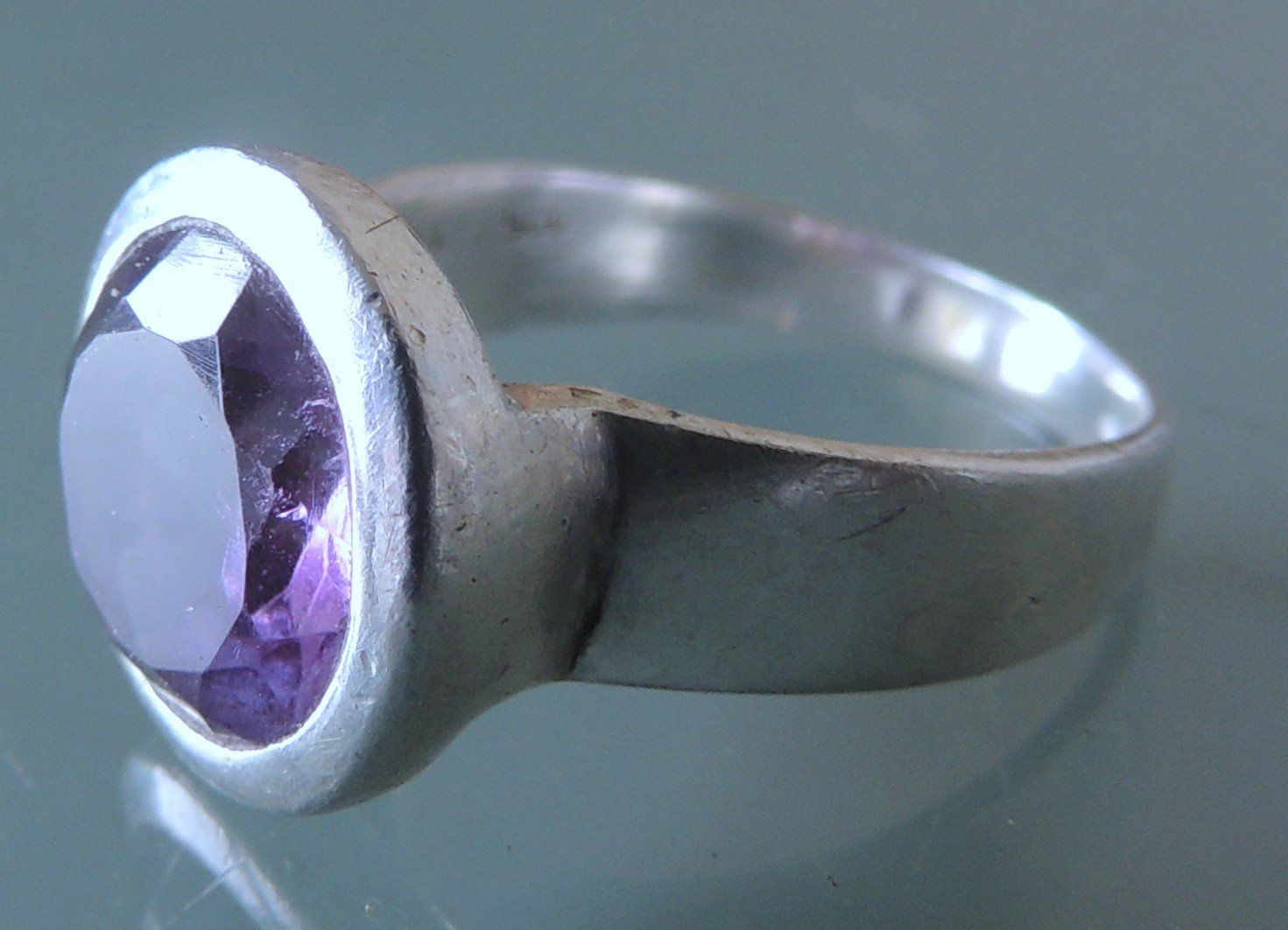 Anelli: Amethyst Silber 925 Fingerring Gr. 54 – Usato da Waldenburg venduto da schaller707 2
