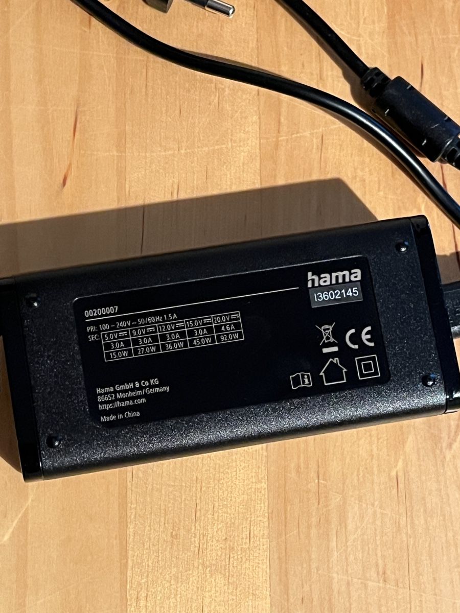Hama Caricabatterie: Hama Netzteil 92W – Nuovo (secondo la descrizione) da Bärschwil venduto da Neo_777