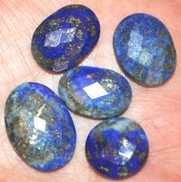 Cabochon Set L-5847 – 5 Stück Lapislazuli facettiert 82,45 K