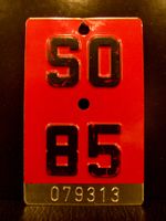 SO 85 VELONUMMER - FAHRRADSCHILD