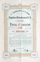 Engadiner Aktienbrauerei AG in Celerina - 1909