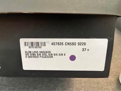 Saint Laurent Damenschuhe: Saint Laurent "LOVE" SNEAKER – Neu und originalverpackt aus Quartino von mar_92nz 4