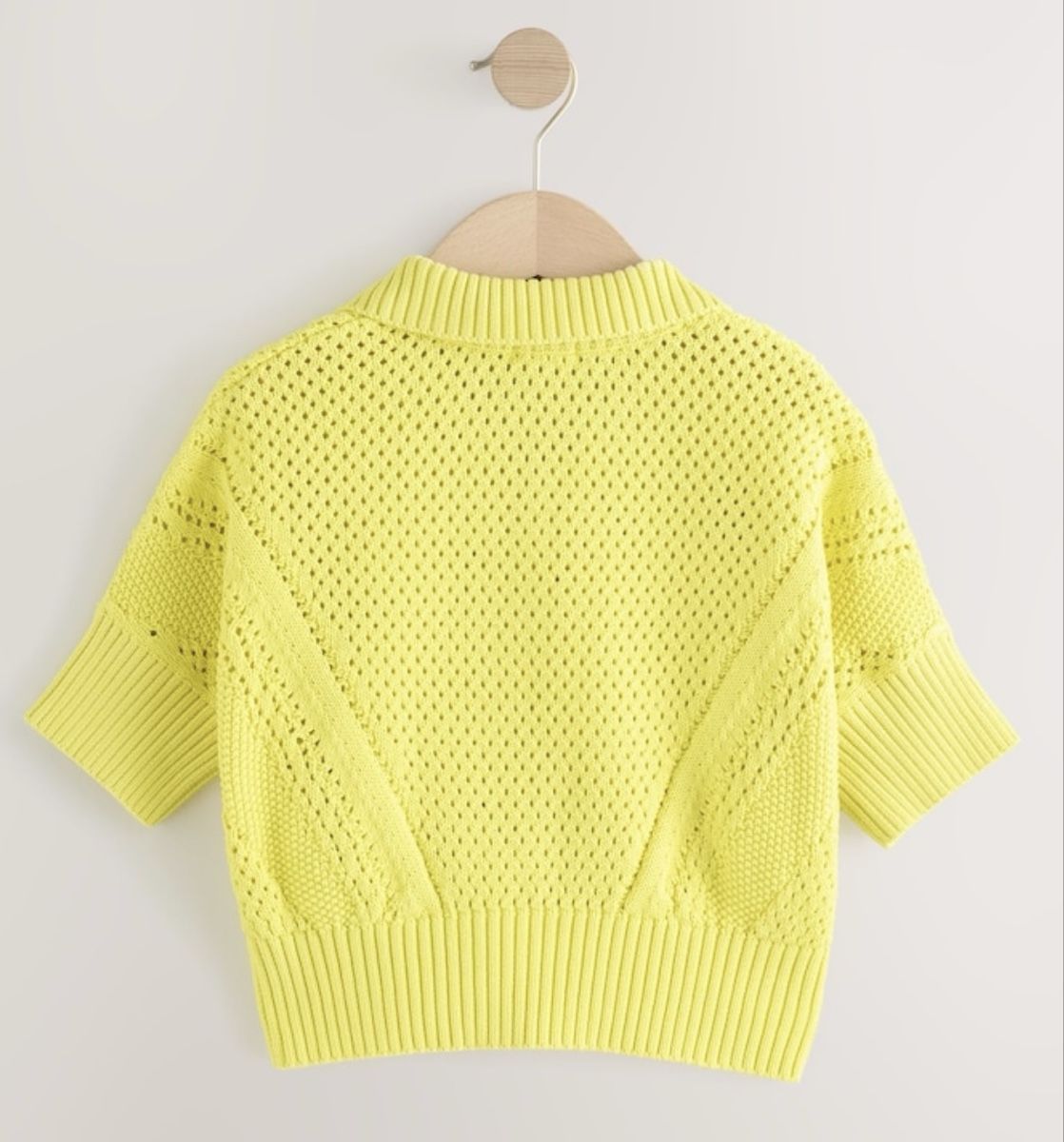 Next Maglioni & Felpe: Knitted collar lime green age 6-7 – Nuovo e nell'imballaggio originale da Oberglatt ZH venduto da Sale12 1
