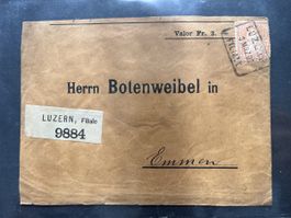Sitzende Helvetia Nr. 32 sur Lettre Obl. LUZERN 