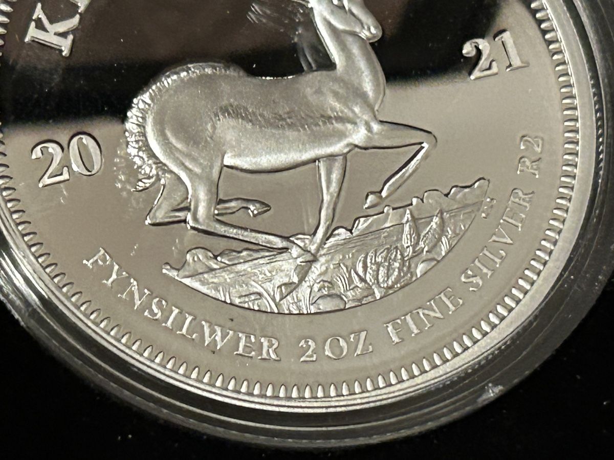 Tutti le monete: Krugerrand 2021 2oz Fine Silver Proof coin incl. Box – Nuovo (secondo la descrizione) da St. Gallen venduto da Tenkmaster 2