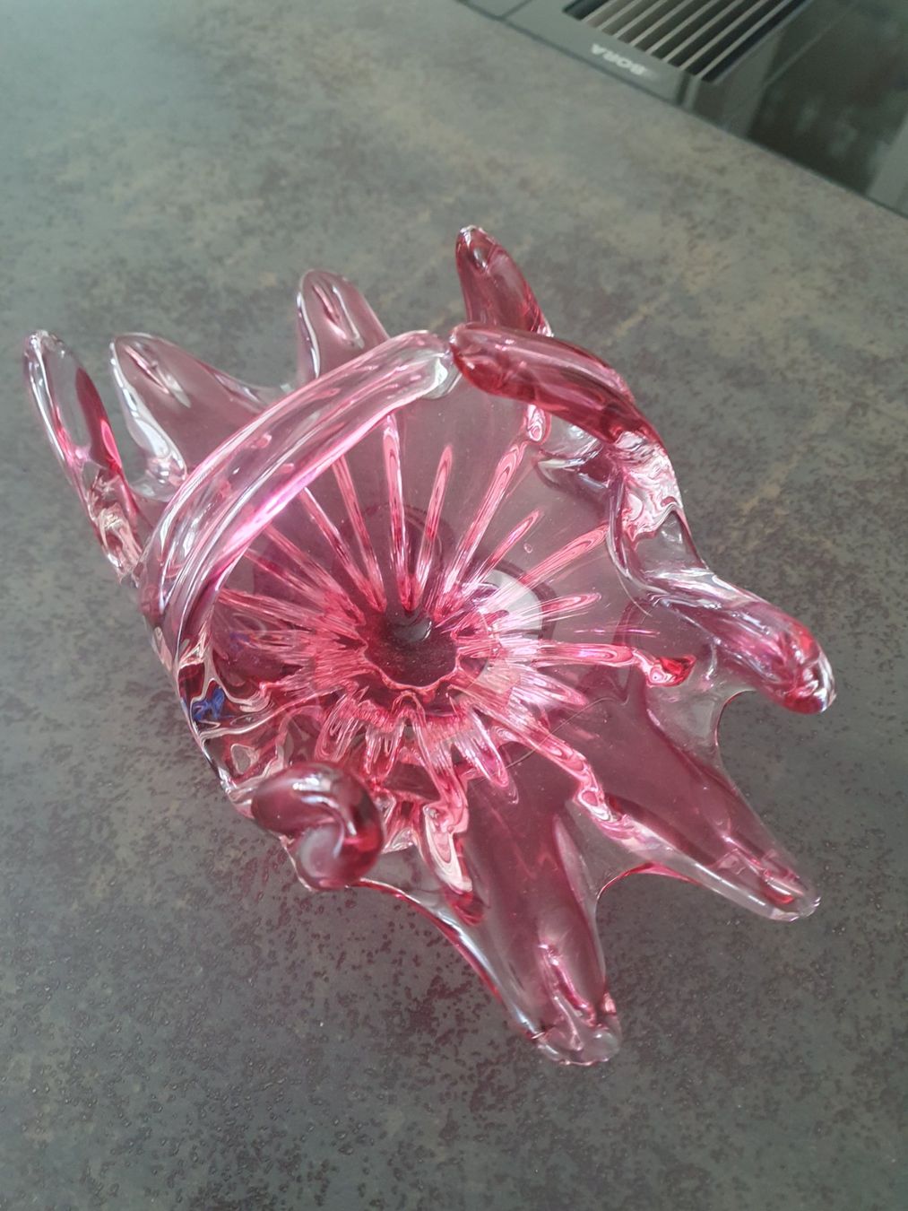 Tutte le decorazioni: Glaskorb rosa Sternform mit Henkel Dekoration – Usato da Reinach venduto da 3Guggerli 2