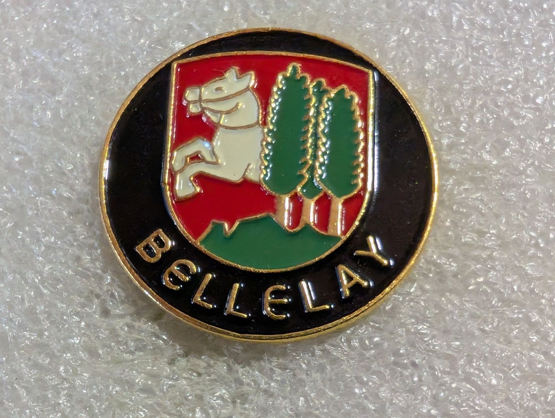 Placchette & Badge: Ansteckpin 110: Bellelay – Usato da Oppligen venduto da Pin-Fall-Shop