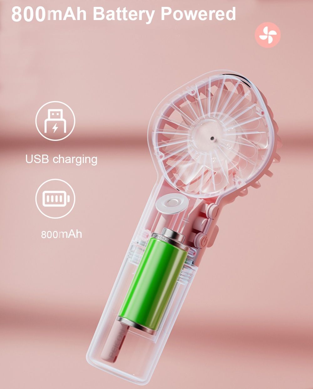 Ventilateurs: Mini Sprühventilator USB 4 Stufen Luftbefeuchter - Schwarz – D'occasion à Lussy-sur-Morges par TheAthletesHome 8