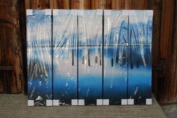 Dipinti: X422 Acrylgemälde 5 tlg. Handbemalt – Nuovo e nell'imballaggio originale da Necker venduto da liq24