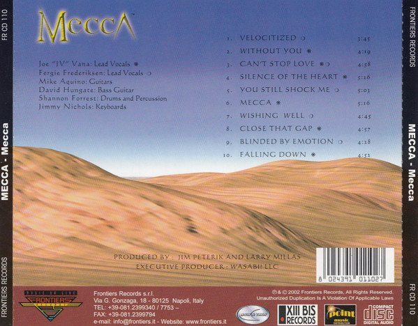 CD: Mecca  – Mecca  AOR / HARD ROCK – Usato da Gingins venduto da Demonseed 1