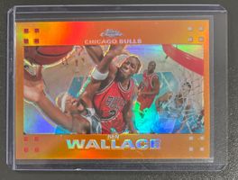 NBA Big Ben Wallace 2007 Topps Chrome Orange Refractor /199