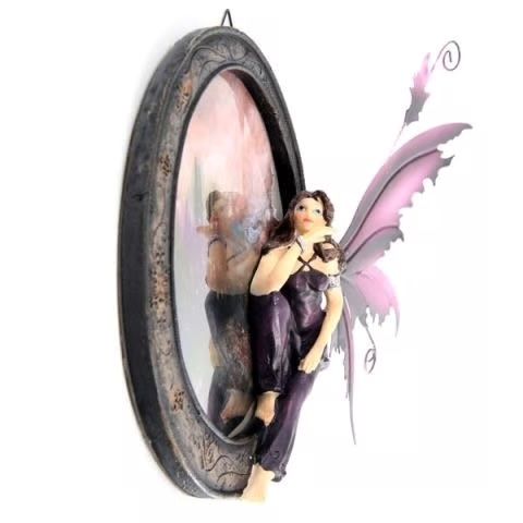 Statuette: Legends of Avalon Fee mit Bilderrahmen - violett – Nuovo e nell'imballaggio originale da Menzingen venduto da fairy123 1
