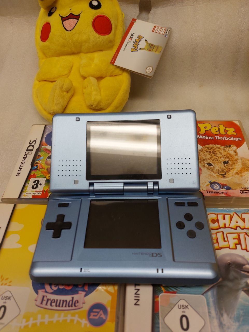 Nintendo Konsolen: Konsolle DS Nintendo + 4 Game + 4 Pikachu Pokemon – Gebraucht aus Pambio Noranco von Pol69 1
