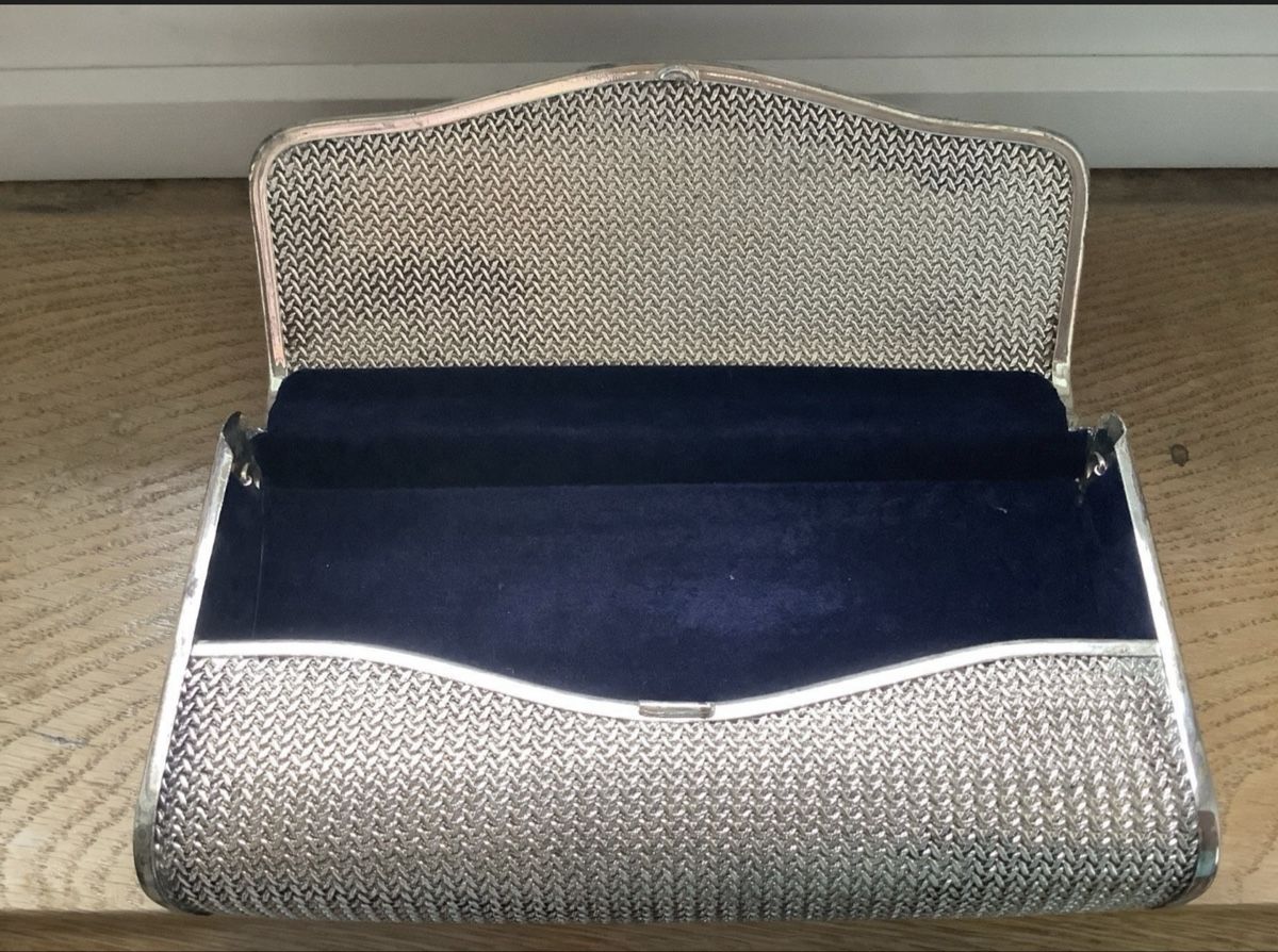 Borse da donna: Elegante Silber Abendtasche Vintage – Usato da schaffhausen venduto da Chiquimiki 1