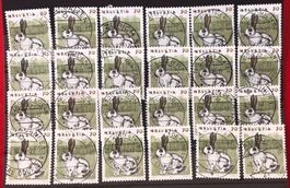 BRIEFMARKEN LOT GESTEMPELT CH NR.791