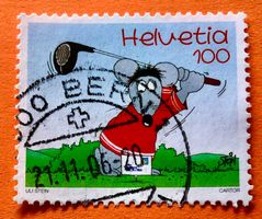 Nr.1159  Maus beim Golfspielen Sondermarken GESTEMPELT 2005
