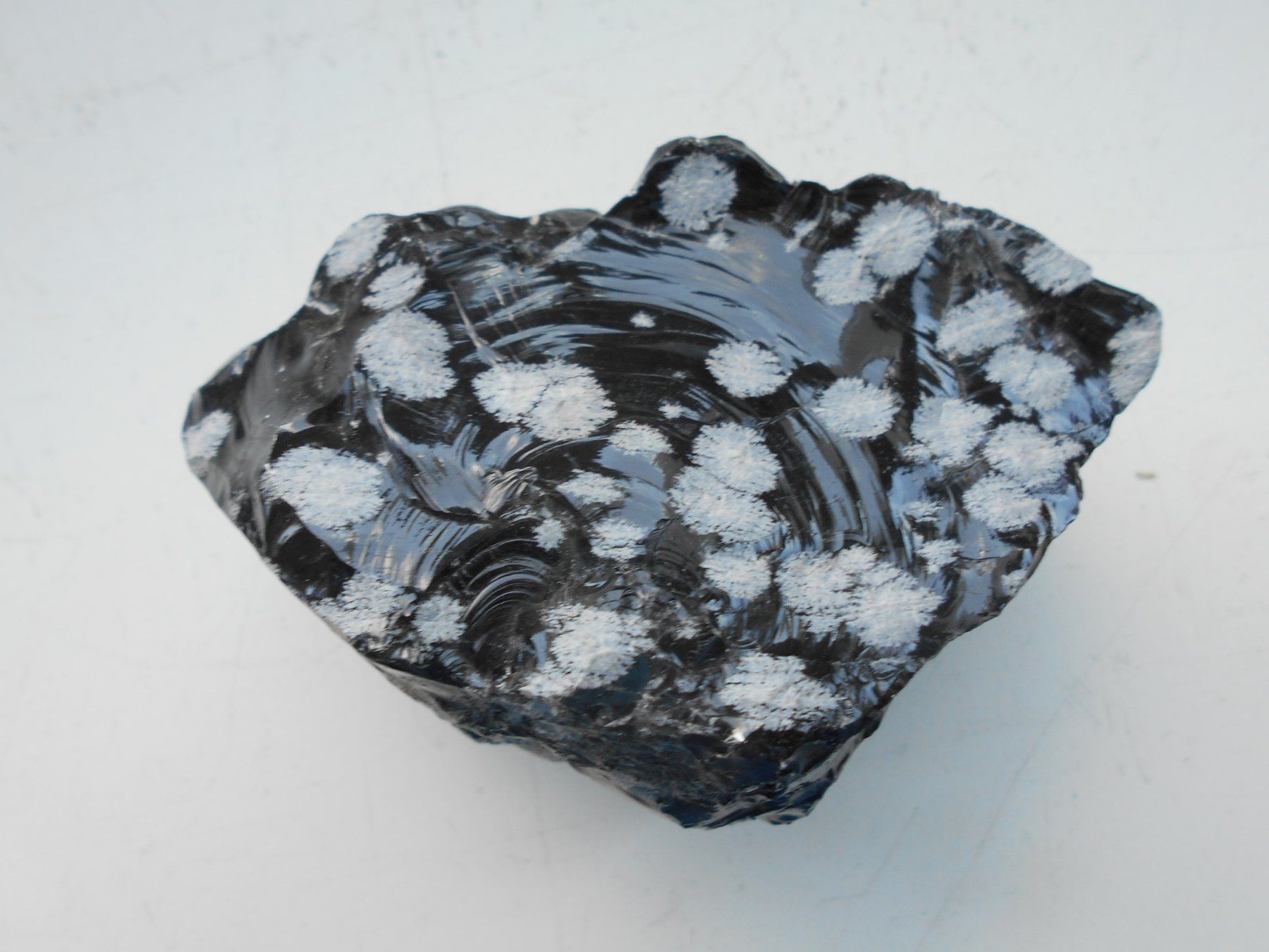 Minerali & Pietre curative: Schneeflocken-Obsidian Vulkanisches Gesteinsglas ca. 520 gr. – Nuovo (secondo la descrizione) da Zürich venduto da swisscristal01