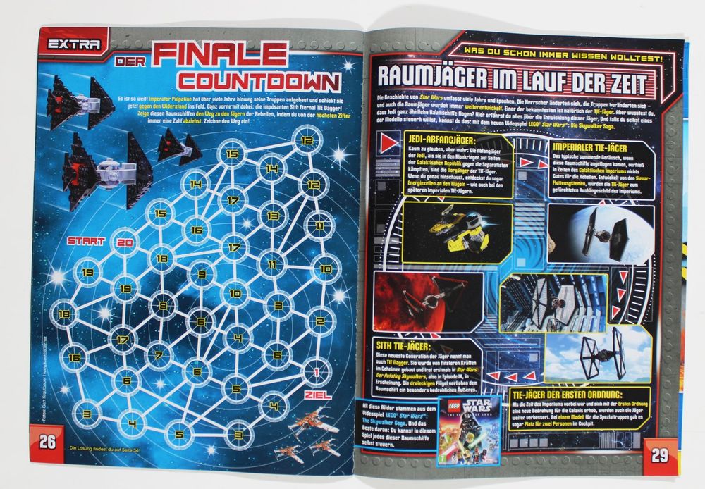 4 LEGO STAR WARS Comics, Quiz & Rätselspass für Kinder Set 2 (Gebraucht