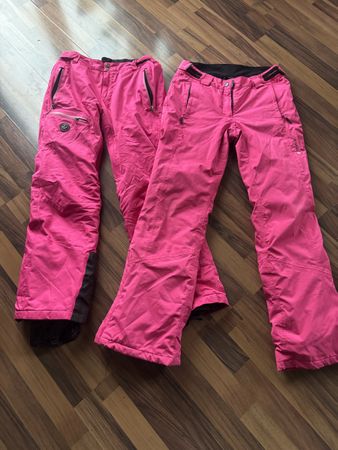 2 Pinke Skihosen L und 40