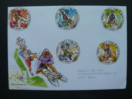 1998 Nr. 953-957 auf FDC mit ET-Vollstempel