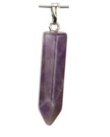 Amethyst Natursteinanhänger Spitze, 32mm