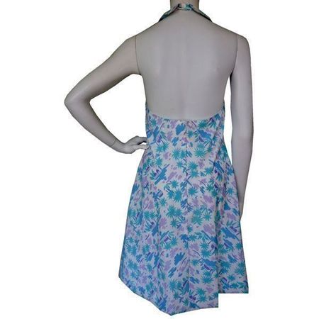 Kleid Sommerkleid Gr. S rückenfrei VINTAGE 1970s