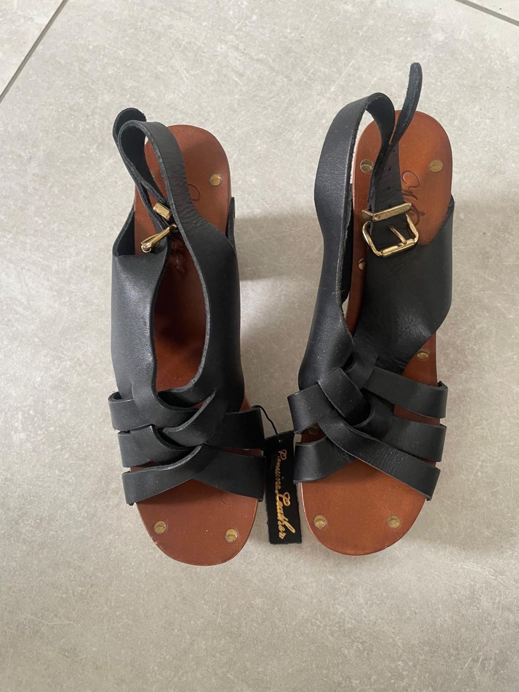 Mango Scarpe da donna: Mango Sommersandalen Holzabsatz + Leder – Usato da Thalwil venduto da ale_gr5l 1