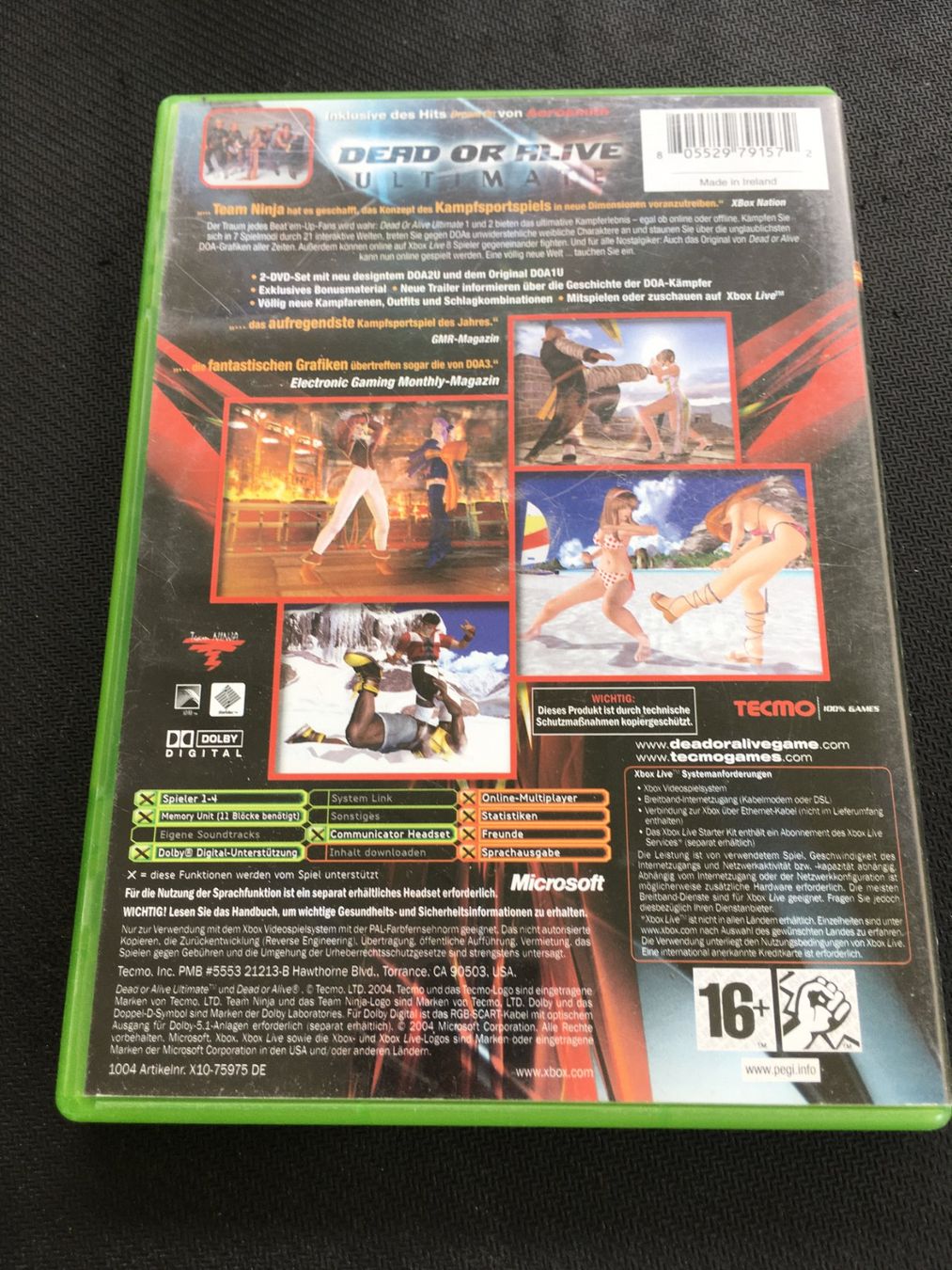 Microsoft Spiele: DOA Dead or alive ultimate - Xbox Game – Gebraucht aus St.Gallen von Punktchen01 1