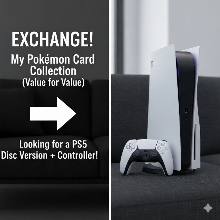 Exchange Pokemon cards for PS5 disc version -value for value (Neu ...
