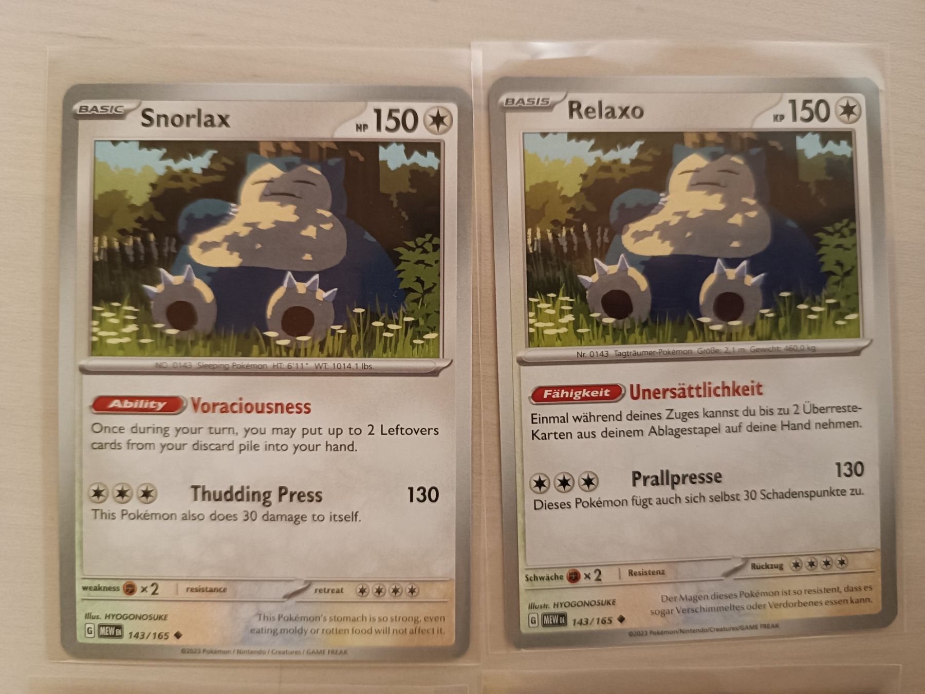 Pokémon Carte collezionabili: Relaxo Sammlung (4 TCG Karten) – Usato da Fislisbach venduto da vogelparadies 1