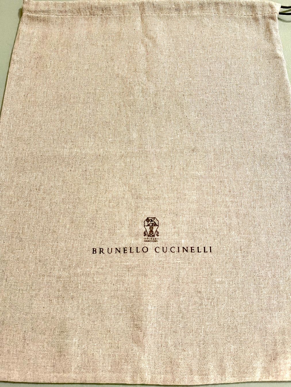 Pochette à Vêtements Brunello Cucinelli Gris - Sac à Poussière 13x16 Petit