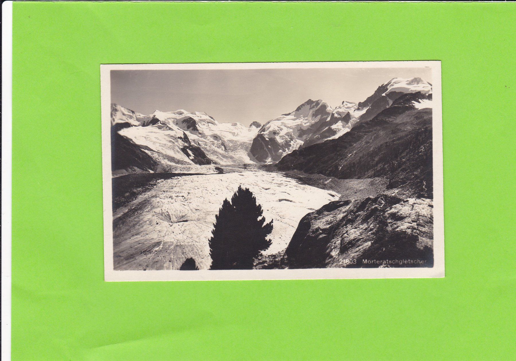 Cartoline postali: Morteratschgletscher – Usato da St. Peterzell venduto da neckertal