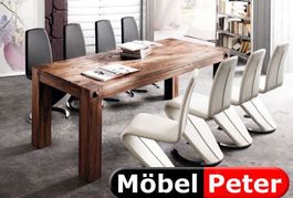 Massiv Holz Tisch Eiche 180x90