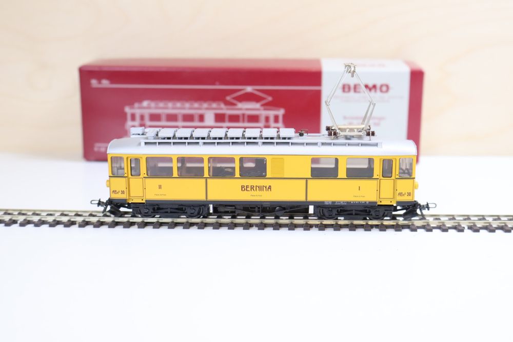 Bemo H0m: RhB 1.Kl. Panoramawagen Api 1314 Glacier Express (Neu (gemäss