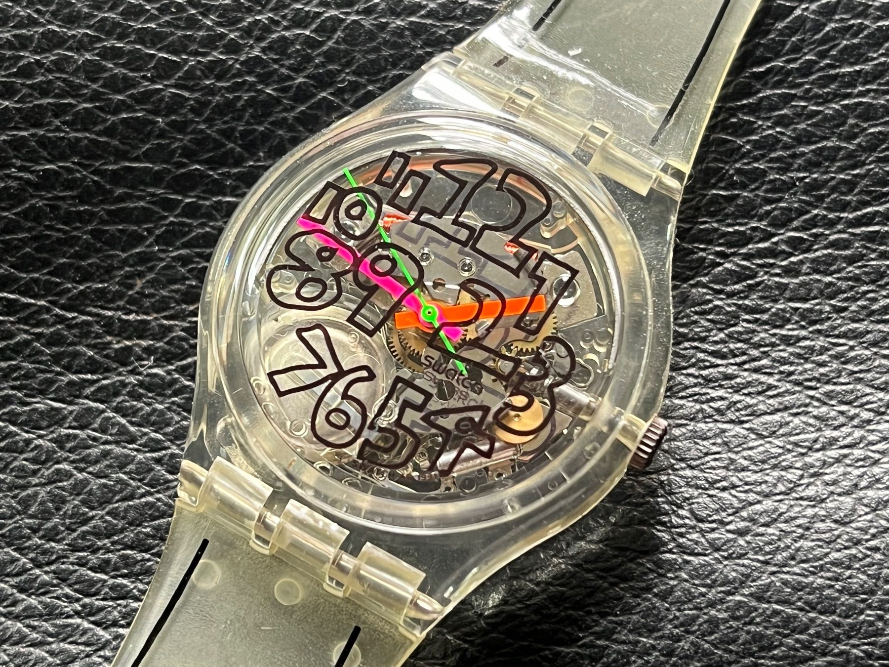 Swatch Uhren: Special Swatch Scribble GZ124 1993 – Neu (gemäss Beschreibung) aus Zürich von FV.vintage