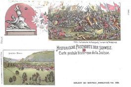Sempach LU Schlacht Historische Litho 1386+ Stans Guggenheim