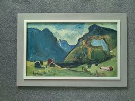 Originalgemälde CARL WALTER LINER Wasserauen Ebenalp