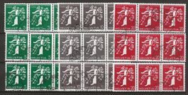 1939 :Serie Nr. Z25a - Z27c, Landi Dreierstreifen, KP 330.--
