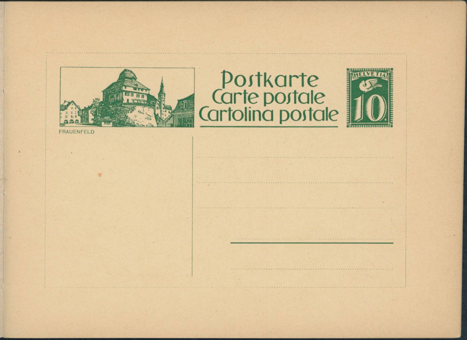 Alle Briefmarken: 1924 - Ganzsache - Geschenkheft - Bildpostkarte – Neu (gemäss Beschreibung) aus Schindellegi von leecollect