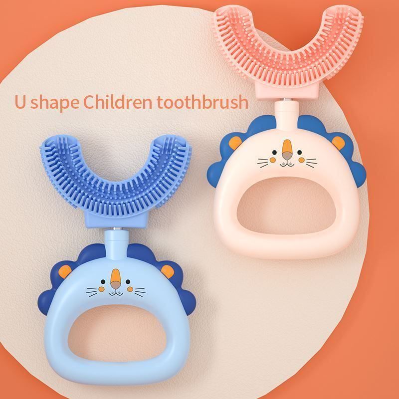 Cura dei denti: Zahnbürste U-Form Kinder Silikonborsten – Nuovo (secondo la descrizione) da Thun venduto da onlino 4