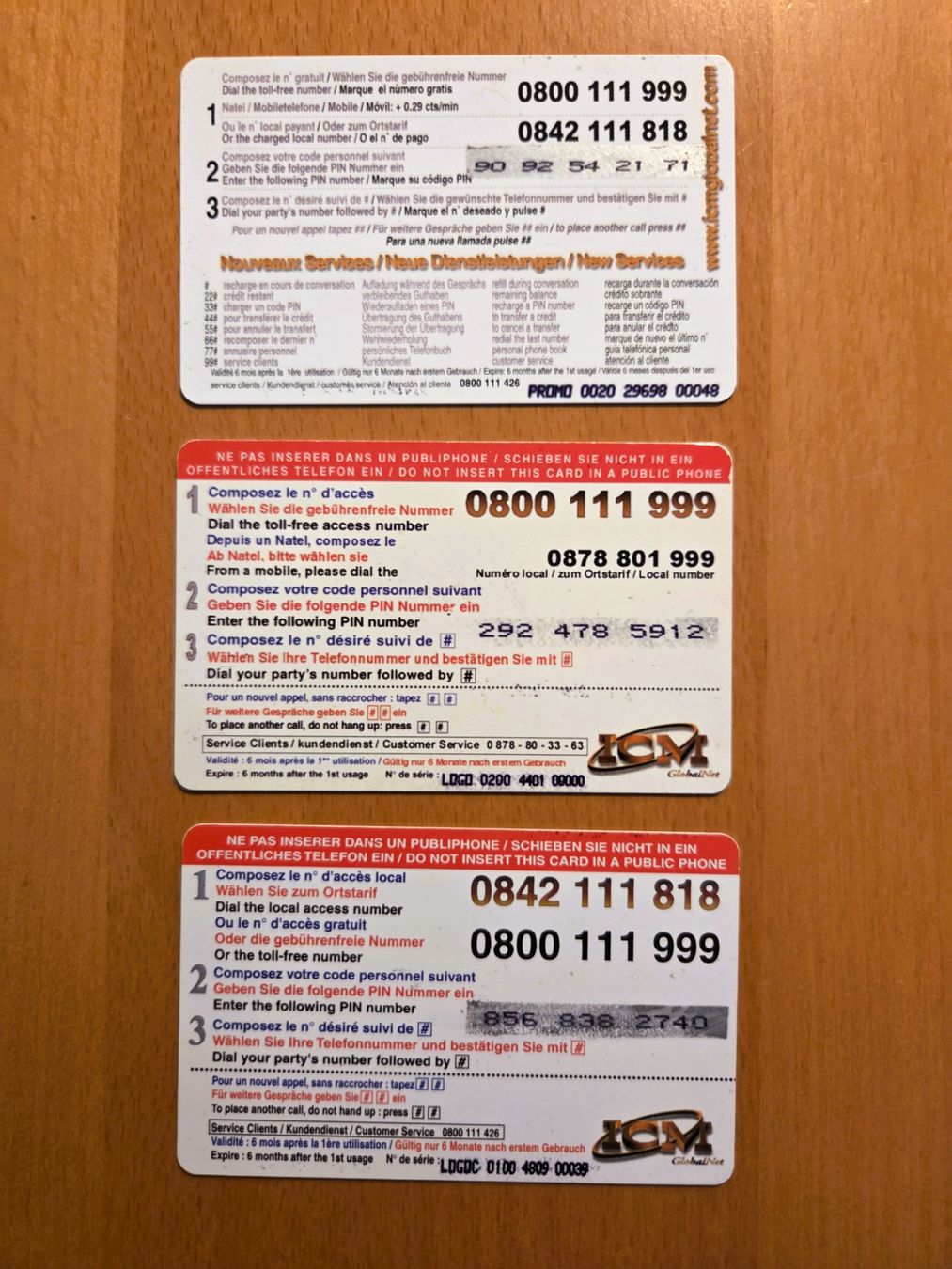 Schede telefoniche: DIVERSE - PREPAID - SCHWEIZ – Usato da Brüttisellen venduto da Nighttrain 1