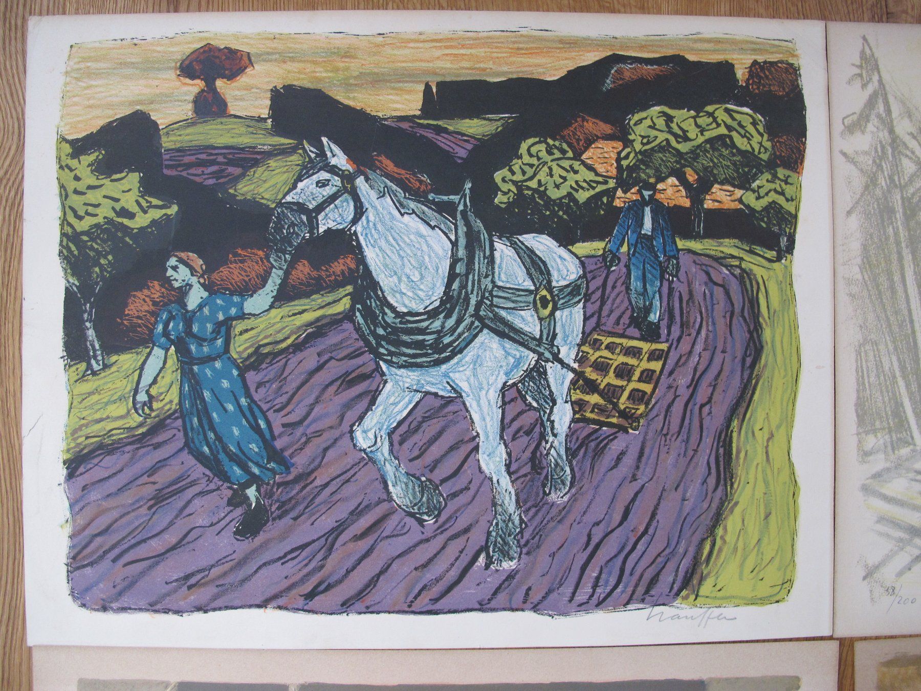 Grafiken & Lithographien: Stauffer/Holy/Zender+2 x unleserlich Lithos – Gebraucht aus Wädenswil von Turusukko 1