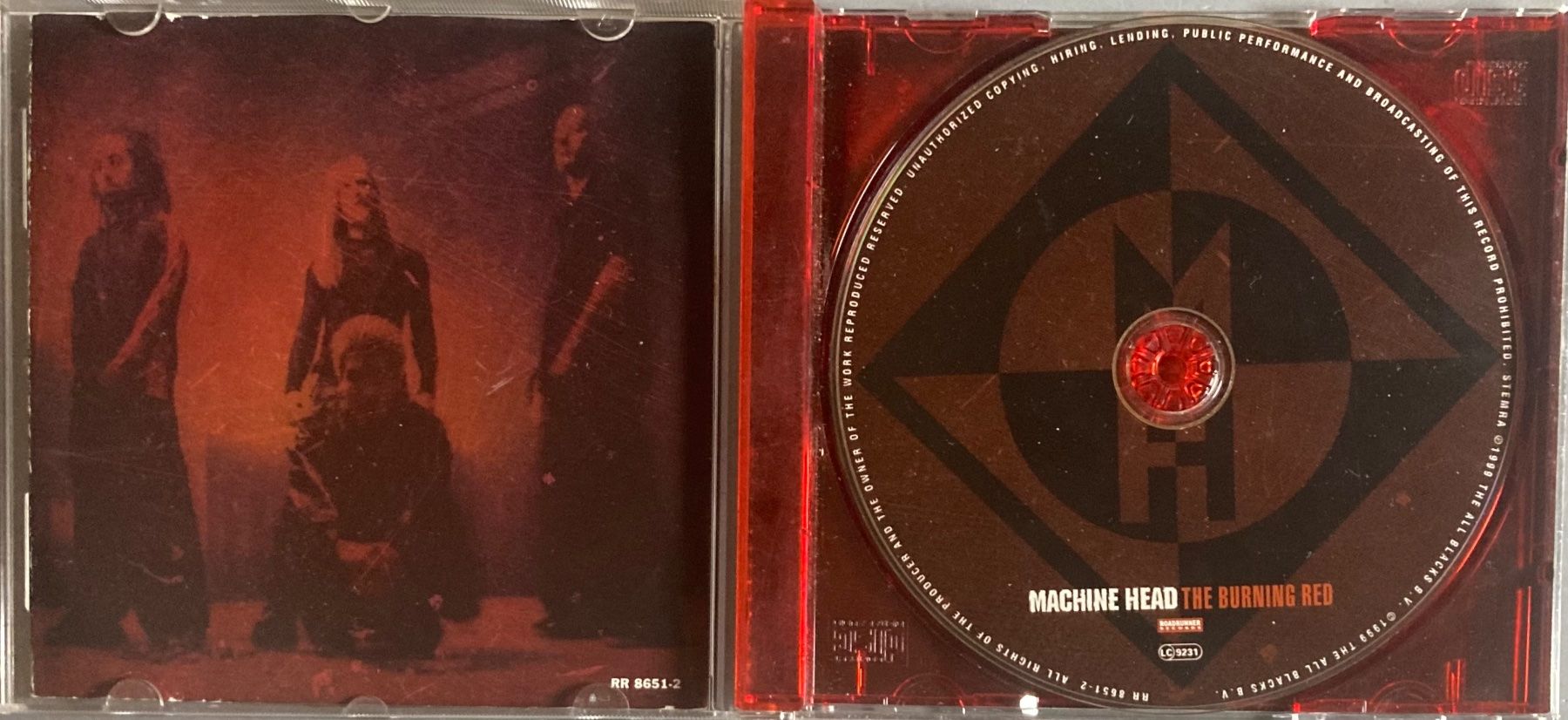 CDs: MACHINE HEAD - THE BURNING RED – D'occasion à Poliez-Pittet par Newtown-Records 2