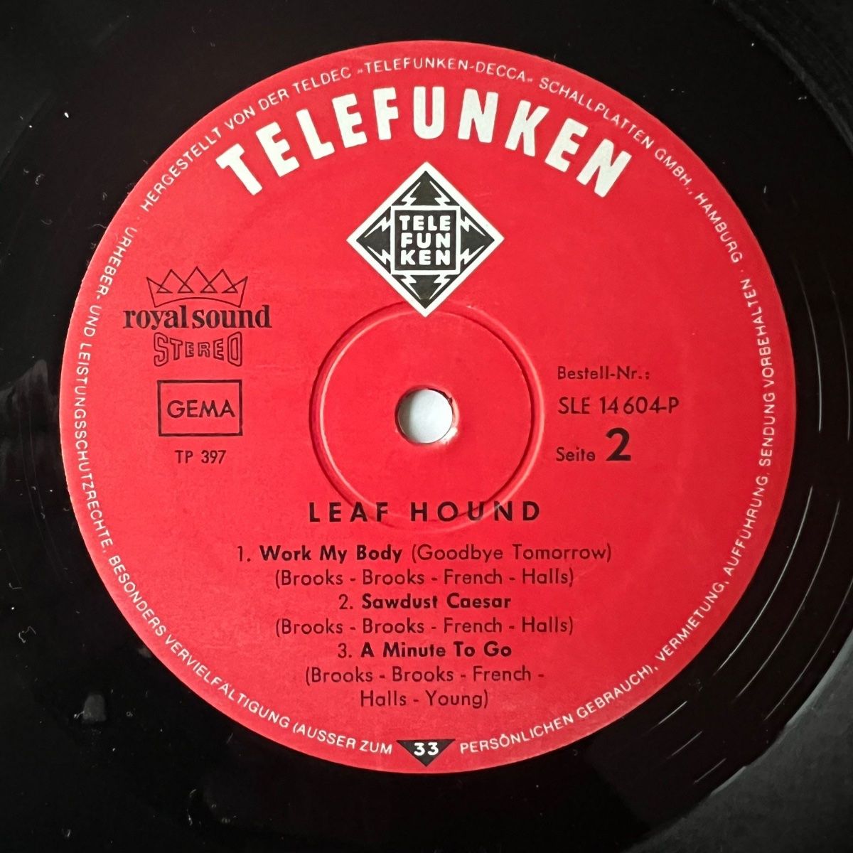 Dischi in vinile: Leaf Hound - Same / 1. D-Press. 1970 incl. Poster – Usato da Gais venduto da soundcave57 5