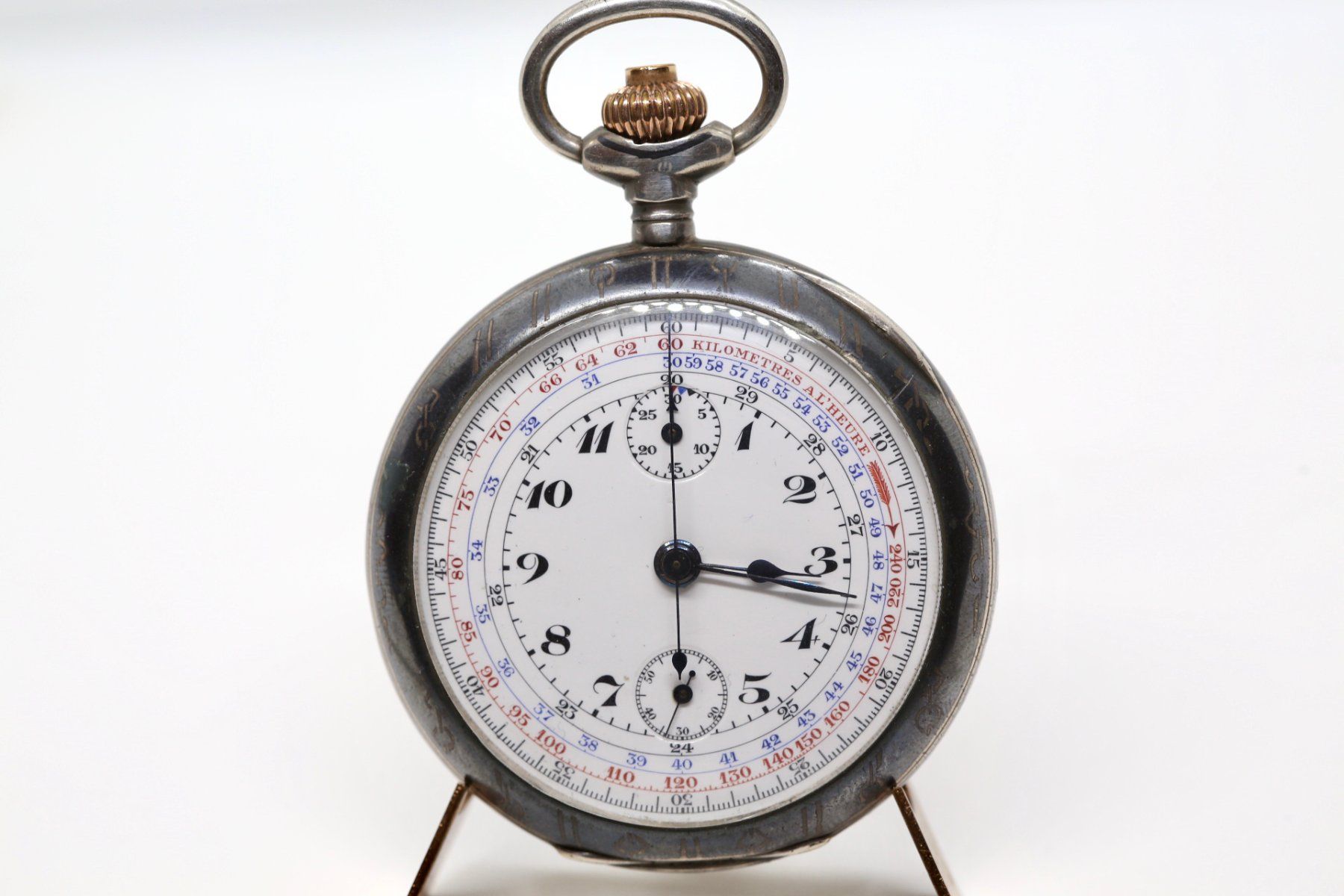 Orologi: Taschenuhr Chronograph Tulasilber – Usato da Reinach BL venduto da Han-Numismatik