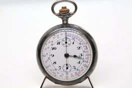 Taschenuhr Chronograph Tulasilber