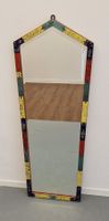 MCM Vintage Design, Grosser Wandspiegel, Emaille, 1970er